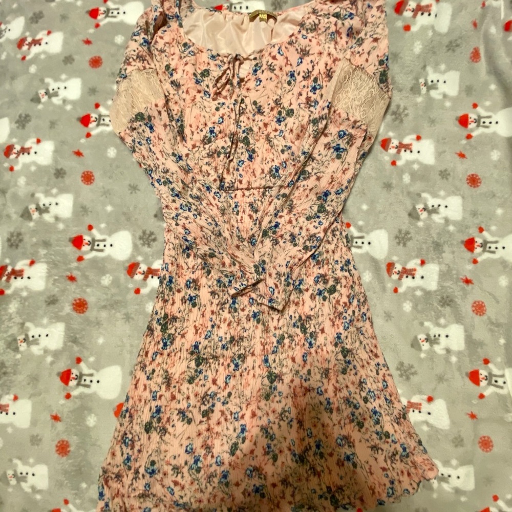 Vera Wang Princess - Floral Peasant Dress - Pink💗